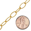 Bulk / Spooled Elongated Oval Curb Chain in 14K Gold-Filled (5.70 mm)