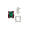 Emerald Shape Cluster Tops (6.00 x 4.00 mm - 10.00 x 8.00 mm)