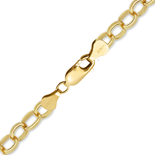 Finished Flat Cable Bracelet in 14K Gold-Filled (1.30 mm)