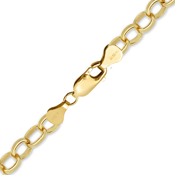 Finished Flat Cable Anklet in 14K Gold-Filled (1.30 mm)