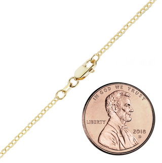 Finished Flat Cable Necklace in 14K Gold-Filled (1.30 mm)