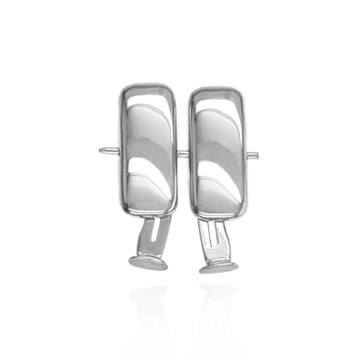 Box Shape Cuff Links (15 x 6mm)