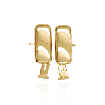 Box Shape Cuff Links (15 x 6mm)