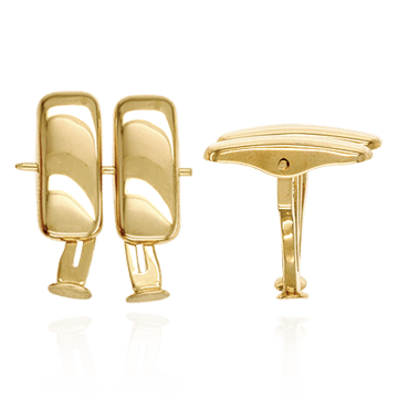 Box Shape Cuff Links (15 x 6mm)