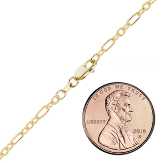 Finished Round Figaro Cable Bracelet in 14K Gold-Filled (1.60 mm - 4.00 mm)