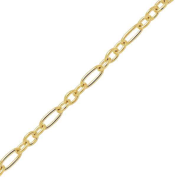 Bulk / Spooled Round Figaro Cable Chain in 14K Yellow Gold (1.60 mm - 2.50 mm)