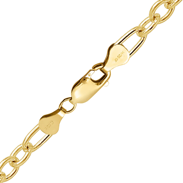 Finished Round Figaro Cable Bracelet in 14K Gold-Filled (1.60 mm - 4.00 mm)