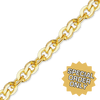 Special Order Only: Bulk / Spooled Flat Twisted Cable (Singapore) Chain in 14K and 18K Gold