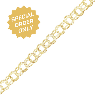 Special Order Only: Bulk / Spooled Charm "Bracelet" Chain in 14K Gold