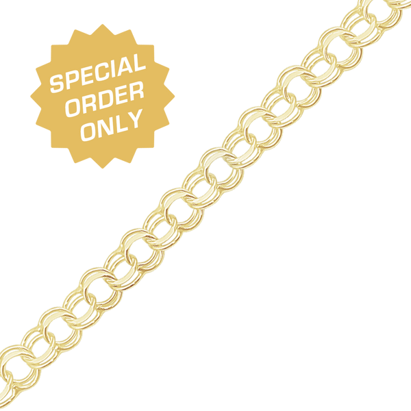 Special Order Only: Bulk / Spooled Charm "Bracelet" Chain in 14K Gold