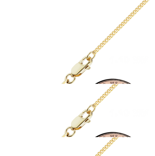 Finished Heavy Flat Curb Anklet in 14K Gold-Filled (1.10 mm - 10.50 mm)