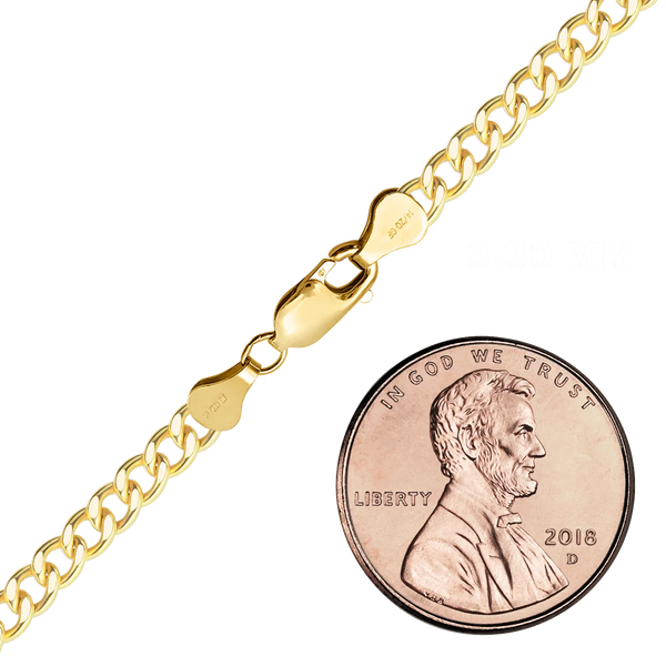 Finished Curb Necklace in 14K Gold-Filled (1.60 mm - 5.70 mm)