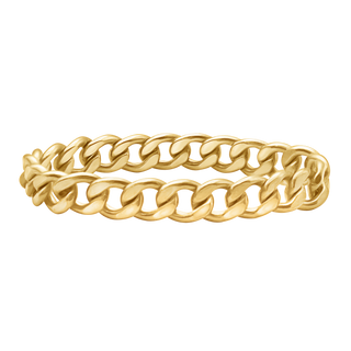 Curb Chain Ring in Gold-Filled (Sizes 4-12) (2.2 mm - 10.5 mm)