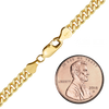 Finished Heavy Flat Curb Bracelet in 14K Gold-Filled (1.10 mm - 10.50 mm)
