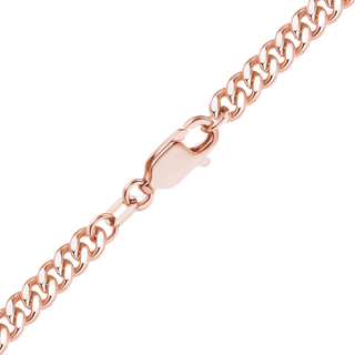 Finished Curb Necklace in 14K Pink Gold-Filled (3.30 mm)