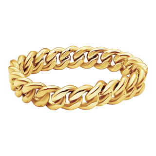 Curb Chain Ring in Gold-Filled (Sizes 4-12) (2.2 mm - 10.5 mm)