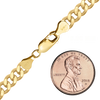 Finished Heavy Flat Curb Bracelet in 14K Gold-Filled (1.10 mm - 10.50 mm)
