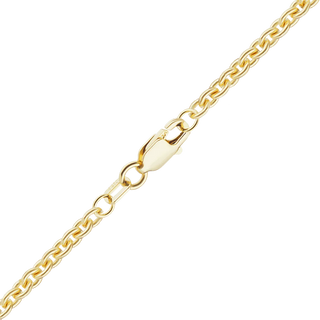 Finished Heavy Round Hollow Cable Necklace in 14K Yellow Gold (1.05 mm - 3.80 mm)