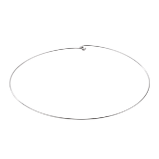 Plain Wire Choker in Sterling Silver