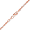 Finished Heavy Round Cable Necklace in 18K Pink Gold (1.05 mm - 2.20 mm)