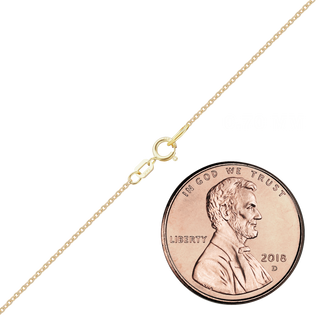 Finished Heavy Round Cable Necklace with Spring Ring in 14K Yellow Gold (0.70 mm - 1.80 mm)