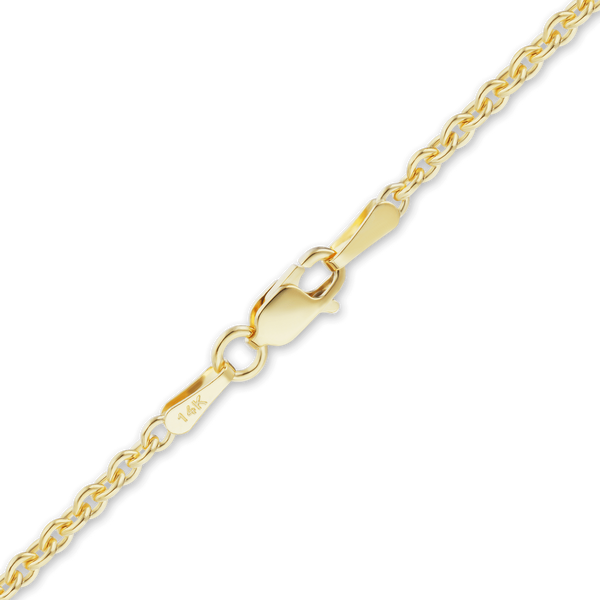 Finished Heavy Round Cable Bracelet in 18K Yellow Gold (0.70 mm - 3.80 mm)