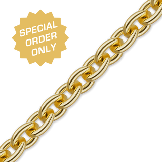 Special Order Only: Bulk / Spooled Heavy Round Cable Chain in 18K Gold