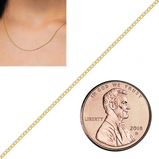 Bulk / Spooled Heavy Round Semi-Solid Cable Chain in 14K Yellow Gold (1.05 mm - 3.80 mm)