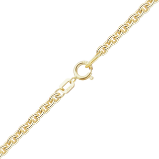 Finished Heavy Round Cable Necklace with Spring Ring in 14K Yellow Gold (1.05 mm - 1.80 mm)