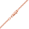 Finished Heavy Round Cable Bracelet in 18K Pink Gold (1.05 mm - 2.20 mm)