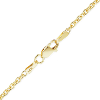 Finished Heavy Round Cable Bracelet in 18K Yellow Gold (0.70 mm - 3.80 mm)