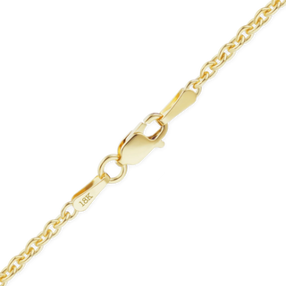 Finished Heavy Round Cable Necklace in 18K Yellow Gold (0.70 mm - 3.80 mm)