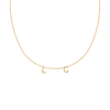 Jane Dua's Hanging Initial Necklace (18" Chain)