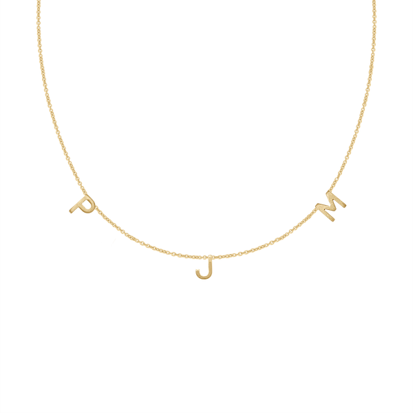 Jane Dua's Hanging Initial Necklace (18" Chain)