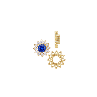12 Stone Round Cluster Tops (3.00 mm - 6.50 mm)
