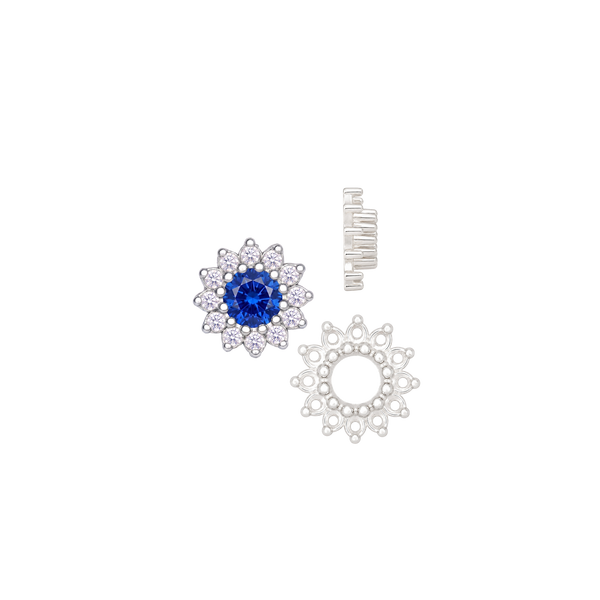 12 Stone Round Cluster Tops (3.00 mm - 6.50 mm)