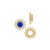 12 Stone Round Cluster Tops (3.00 mm - 6.50 mm)