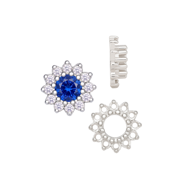 12 Stone Round Cluster Tops (3.00 mm - 6.50 mm)