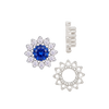 12 Stone Round Cluster Tops (3.00 mm - 6.50 mm)
