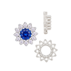 12 Stone Round Cluster Tops (3.00 mm - 6.50 mm)