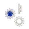 12 Stone Round Cluster Tops (3.00 mm - 6.50 mm)