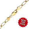 Finished Light Elongated Cable Anklet in 14K Gold-Filled (3.60 mm)