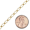 Bulk / Spooled Light Elongated Cable Chain in 14K Gold-Filled (3.60 mm)