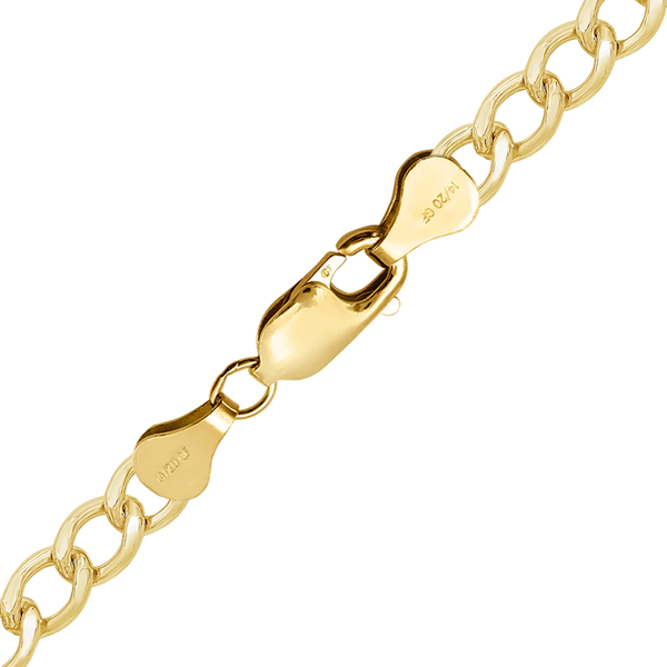 Finished Light Flat Curb Necklace in 14K Gold-Filled (4.30 mm - 10.80 mm)