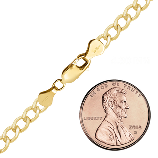 Finished Light Flat Curb Necklace in 14K Gold-Filled (4.30 mm - 10.80 mm)