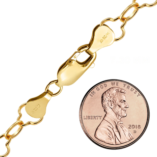 Finished Alternating Clover Necklace in 14K Gold-Filled (7.30 mm - 11.00 mm)