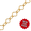 Bulk / Spooled Alternating Clover Chain in 14K Gold-Filled (7.30 mm - 11.00 mm)