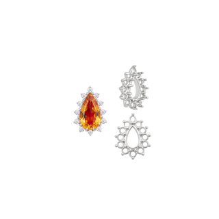 12 Stone Pear Shape Cluster Tops (6.00 x 4.00 mm - 20.00 x 12.00 mm)