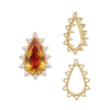 12 Stone Pear Shape Cluster Tops (6.00 x 4.00 mm - 20.00 x 12.00 mm)