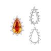 12 Stone Pear Shape Cluster Tops (6.00 x 4.00 mm - 20.00 x 12.00 mm)